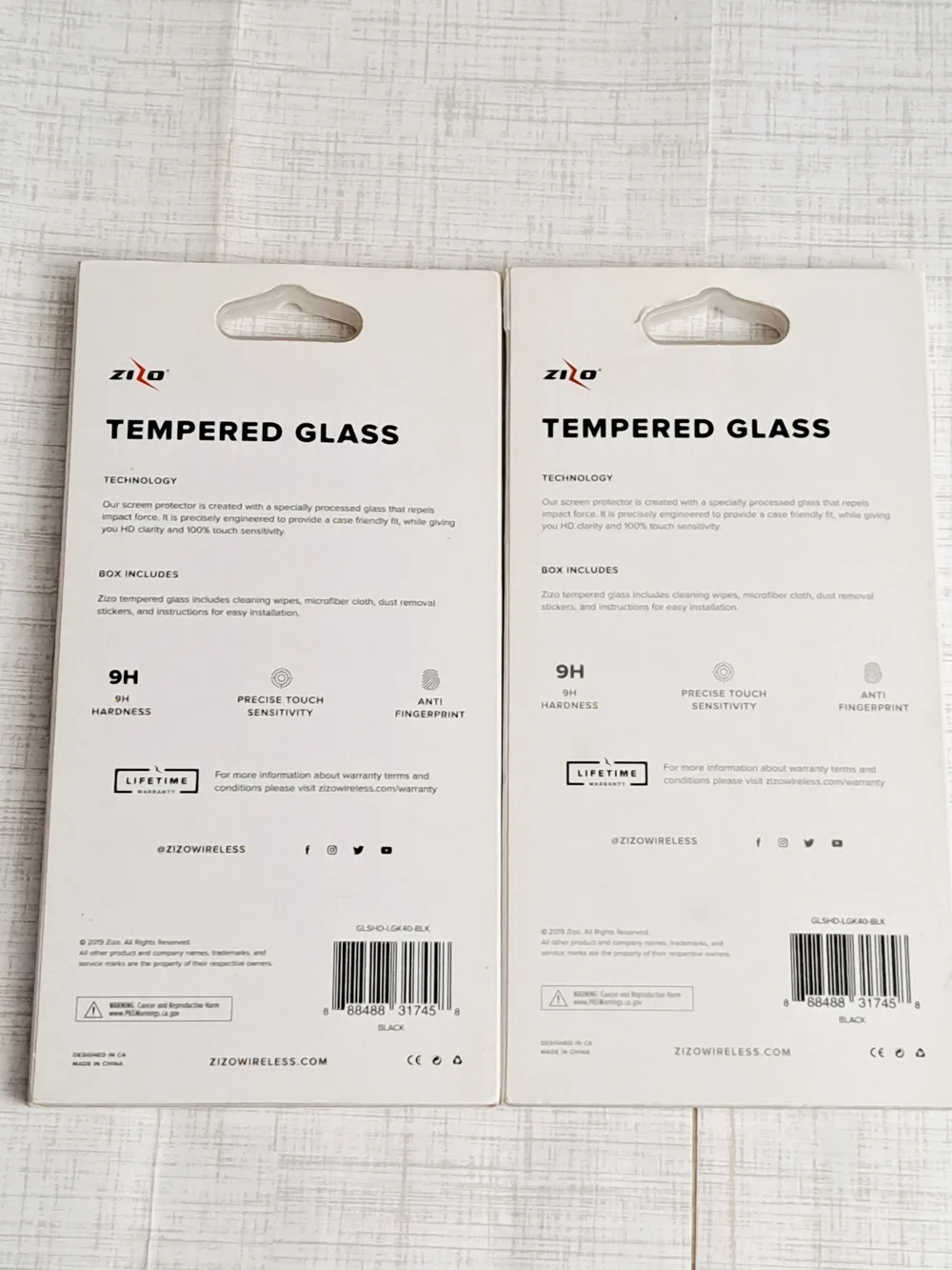 2 Tempered Glass Screen Protector for LG K40 - Black